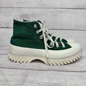 Converse Chuck Taylor All Star Lugged 2.0 High Top Green White Platform Shoes‎